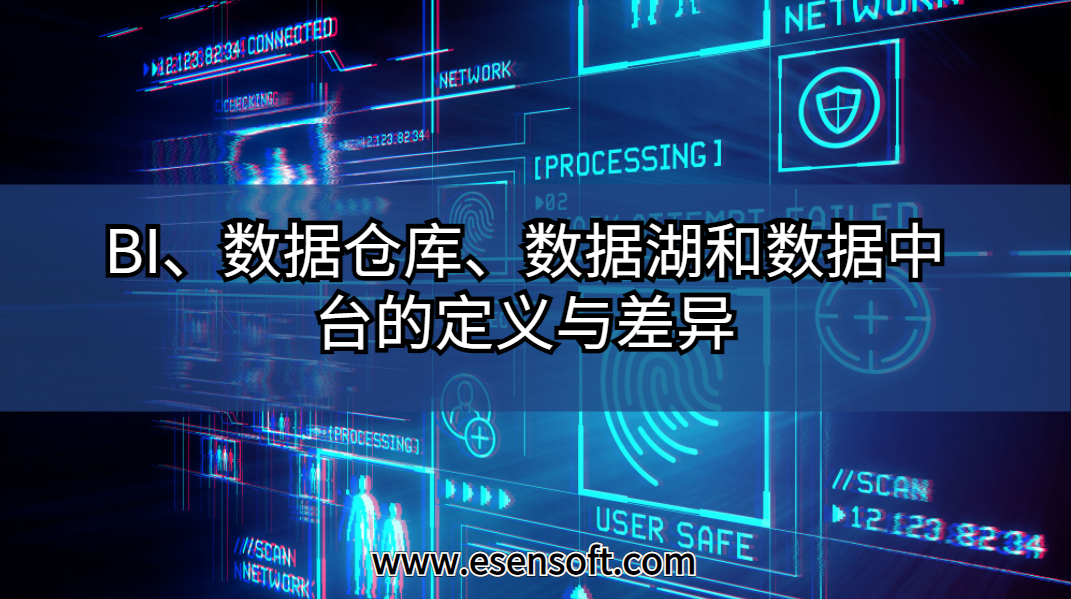 BI、数据仓库、数据湖和数据中台的定义与差异